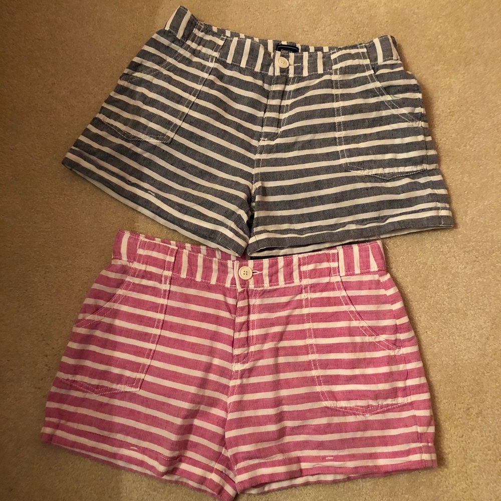 GapKids Girl’s Striped Short ls Bundle Size 14
